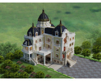 Mẫu biệt thự 4 tầng đẹp, sang trọng với thiết kế cổ điển