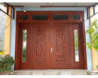 Top mẫu cửa sắt 4 cánh giả gỗ siêu sang và siêu bền