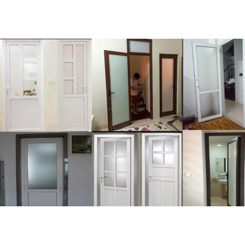 Mẫu cửa nhà vệ sinh nhôm kính đa dạng mẫu mã, chủng loại