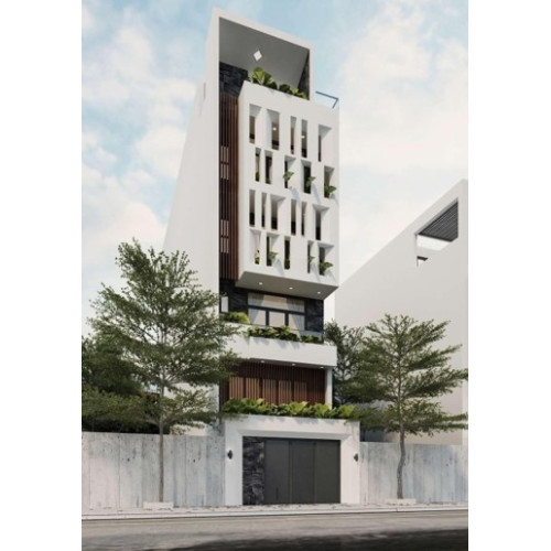 Mẫu nhà 1 trệt 3 lầu có gác lửng | Kiến Trúc Việt 2024