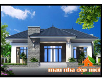 Bản vẽ biệt thự vườn 1 tầng mái thái xây dựng tại Trảng Bàng, Tây Ninh