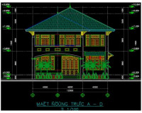 Download miễn phí 15 bản vẽ CAD nhà 2 tầng đẹp chọn lọc