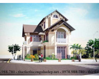 Khám phá mẫu biệt thự 3 tầng mái thái hình chữ L 10x16m