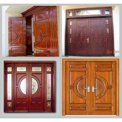 Một số thiết kế mẫu cửa gỗ 2 cánh biệt thự đẹp nhất 2024