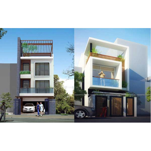 Mẫu nhà 2 tầng có hầm để xe đang thu hút nhiều chủ đầu tư