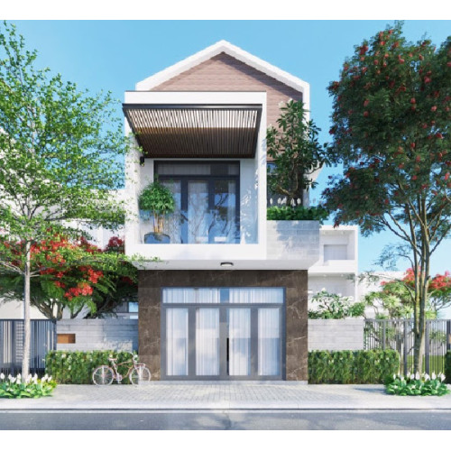 Mẫu nhà 1 trệt 1 lầu 50m2 áp dụng thiết kế nhà ống