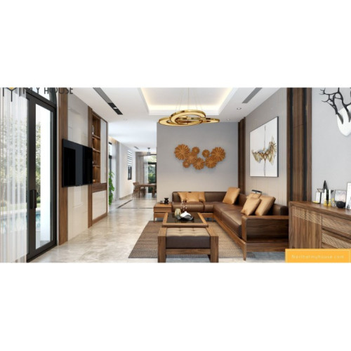 Vì sao nên sử dụng gạch ốp tường phòng khách nhà ống