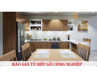 Báo giá tủ bếp gỗ công nghiệp 2024 chất lượng giá thành thấp
