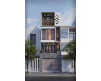 Mẫu nhà ống 4 tầng 5x20m nét kiến trúc đương đại