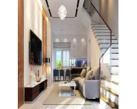 Những mẫu phòng khách nhà ống 2 tầng với thiết kế ấn tượng