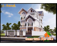 Mẫu thiết kế biệt thự 3 tầng mái thái đẹp trên diện tích 360m2