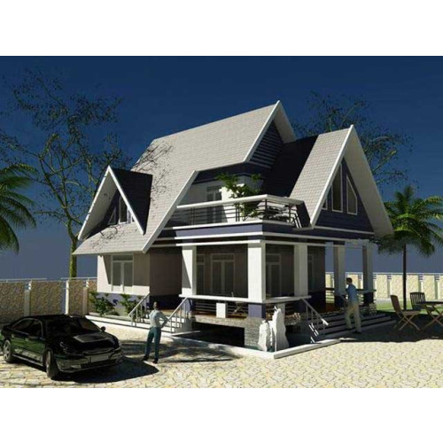 Mẫu biệt thự 2 tầng 80m2 lợp ngói (Xu hướng hiện đại 2024)