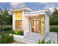 Mẫu nhà cấp 4 có 1 phòng ngủ dành cho các cặp vợ chồng trẻ