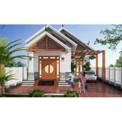 20+ Mẫu nhà cấp 4 hình chữ L ở nông thôn được xây dựng nhiều