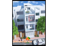 Mẫu nhà ống 2 tầng 1 tum có 4 phòng ngủ ở Quận 7 - TP. Hồ Chí Minh