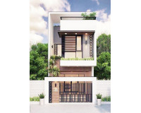 Bật mí mẫu nhà 2 tầng 50m2 đơn giản được ưa chuộng trong năm