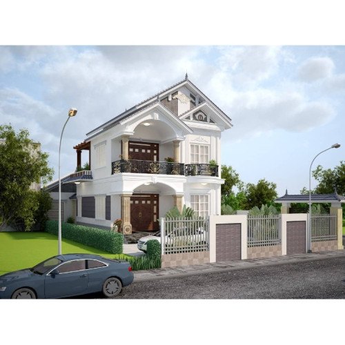 Các mẫu nhà sơn màu xanh đẹp - ý nghĩa của ngôi nhà màu xanh