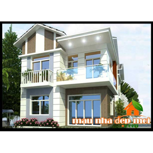 Mẫu thiết kế nhà vườn 2 tầng ở nông thôn phong cách mái thái