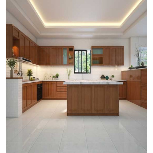 15 mẫu tủ bếp gỗ gõ đỏ xu hướng lựa chọn đẳng cấp thượng lưu