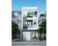 Mẫu xây nhà 3 tầng có gara đẹp nhất năm 2024