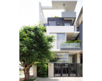 Mẫu nhà 1 trệt 2 lầu 1 sân thượng thiết kế đang được ưa chuộng