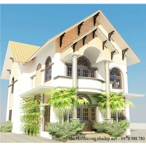 Bản vẽ biệt thự 2 tầng 8x15m hợp túi tiển của nhiều gia chủ
