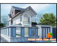 Mẫu nhà biệt thự 2 tầng mái thái 8x16m phong cách Á Đông