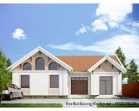 Mẫu nhà cấp 4 có 5 phòng ngủ tại Thái Nguyên