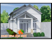 Mẫu nhà cấp 4 nông thôn mặt tiền 6m có 3 phòng ngủ