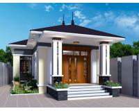 Mẫu nhà cấp 4 6x15m đơn giản giá rẻ 400 triệu được thiết kế cho anh Tùng