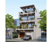 Chiêm ngưỡng các mẫu nhà phố 8x16 đẹp miễn chê