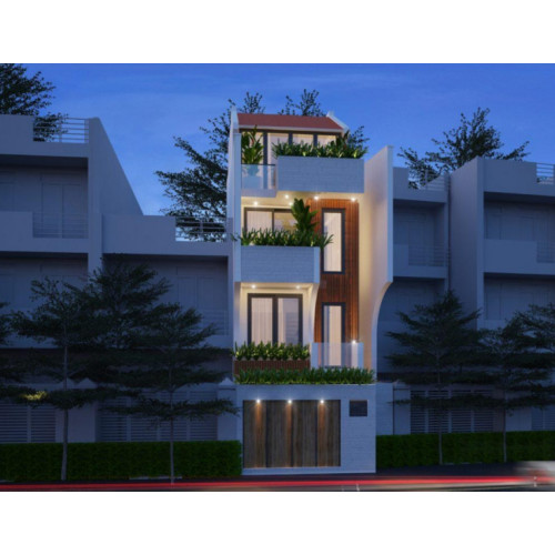 Thiết kế mẫu nhà 1 trệt 3 lầu 5x15m - P.7 Bình Thạnh HCM