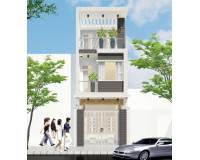 Mẫu nhà phố 1 trệt 2 lầu đẹp được ưa chuộng nhất năm 2024