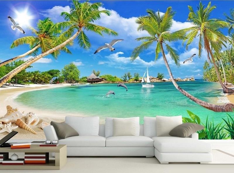 Các mẫu gạch ốp tường phòng khách 3D phổ biến