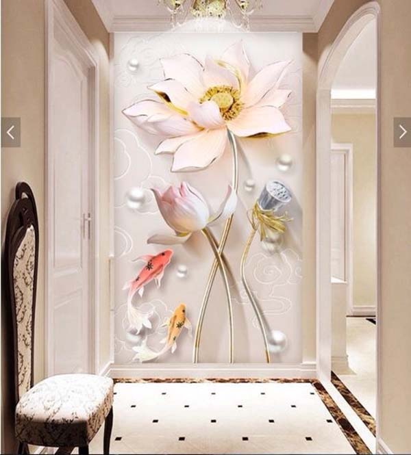 Giá tranh gạch 3D ốp tường phòng khách