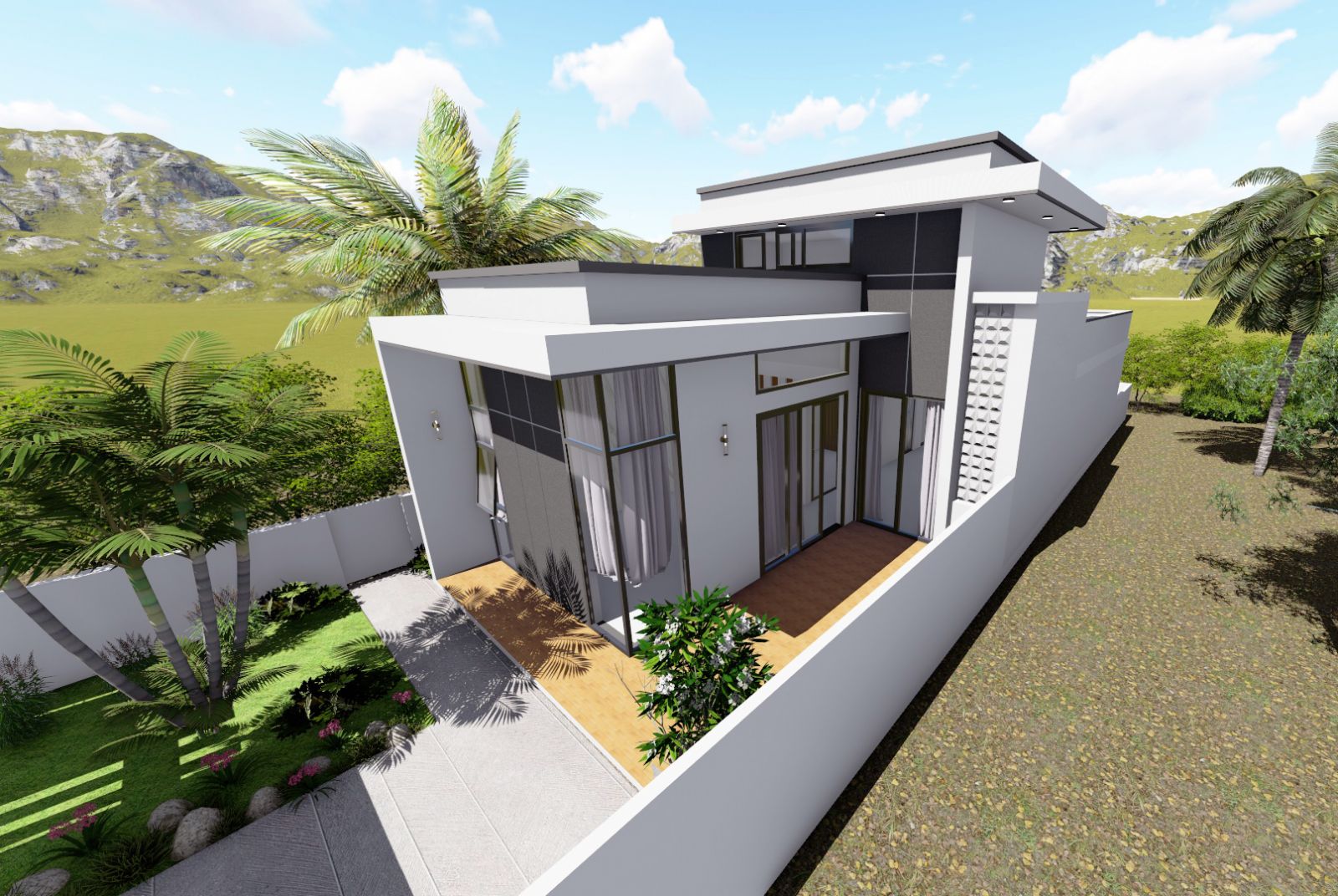 Nhà 1 trệt 1 lửng