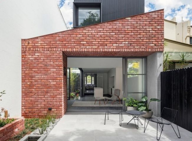 gạch đỏ ốp tường