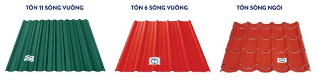 Tôn xốp cách nhiệt 6 sóng và 11 sóng