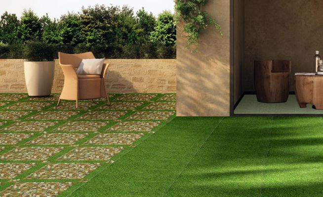 gạch lát nền sân vườn