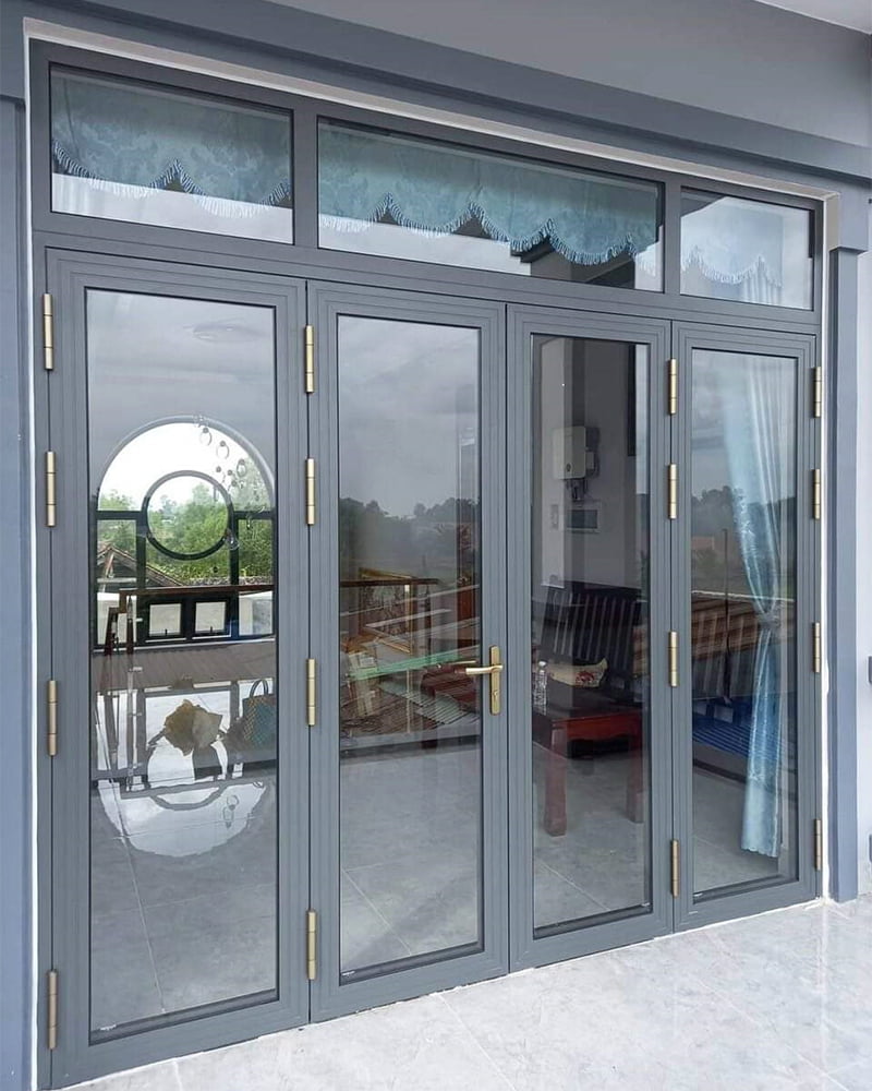 Cấu tạo đơn giản của cửa nhôm nhà vệ sinh