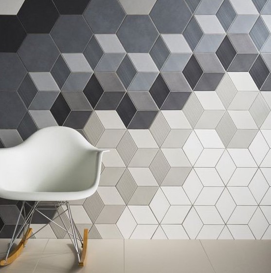 Tìm hiểu sơ lược về loại gạch lục giác ốp tường