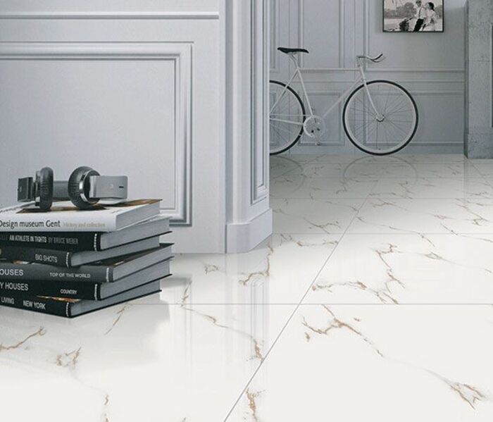 Gạch lát nền 60x60 Đồng Tâm sử dụng cho công trình nhà riêng