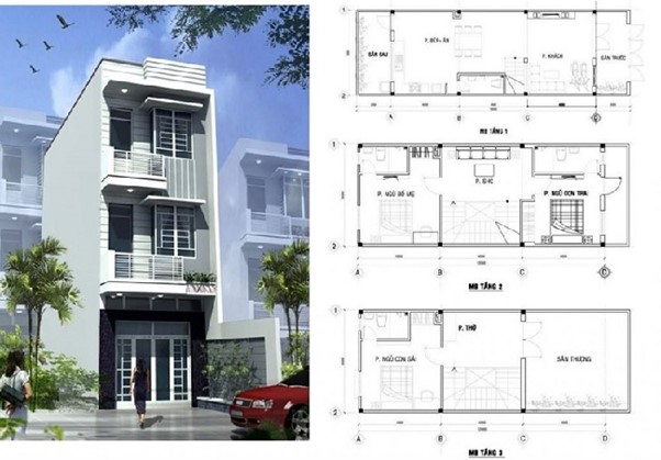 Báo giá chi phí xây nhà 3 tầng tại Hàm Thuận Bắc, Bình Thuận