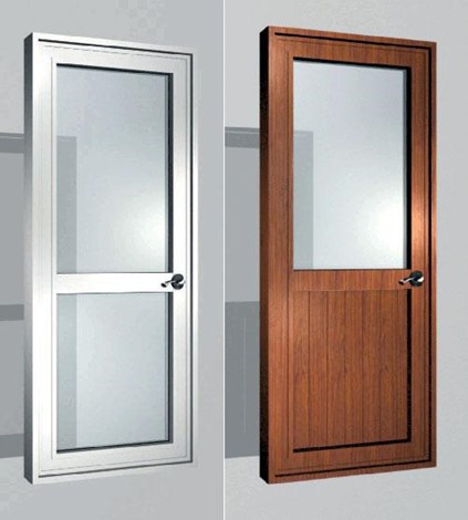 Các loại mẫu cửa nhà vệ sinh nhôm kính