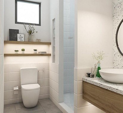 Những thiết kế mới nhất cho nhà vệ sinh chung cư