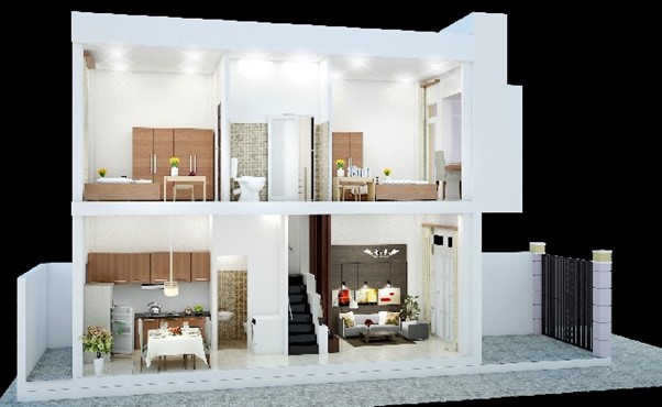 Báo giá chi phí xây nhà 1 trệt 1 lầu tại Hàm Tân, Bình Thuận