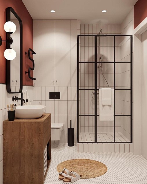 tham khảo mẫu nhà vệ sinh hình vuông