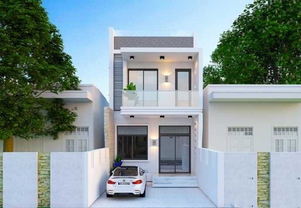 Thiết kế nhà 1 trệt 1 lầu tại Đức Linh, Bình Thuận hài hòa, hợp phong thủy, chi phí hợp lý