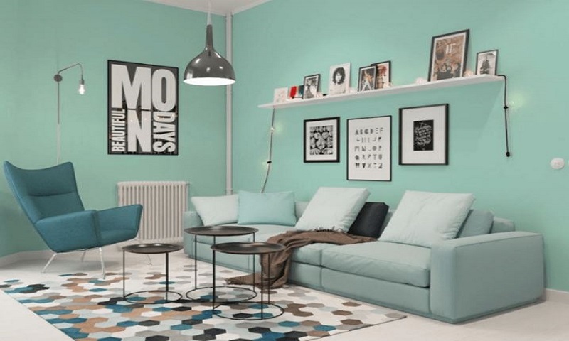 Sơn Nhà Màu Xanh Ngọc 