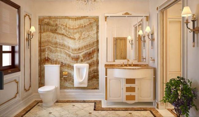 tham khảo mẫu nhà vệ sinh phong cách cổ điển